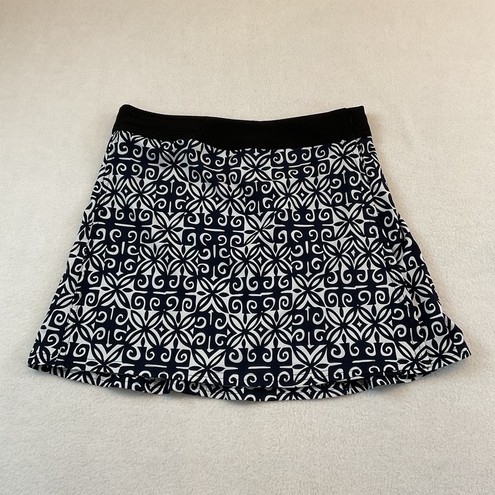 Rip Skirt Hawaii Womens XS Black White Geometric Print Beach Wrap Coverup